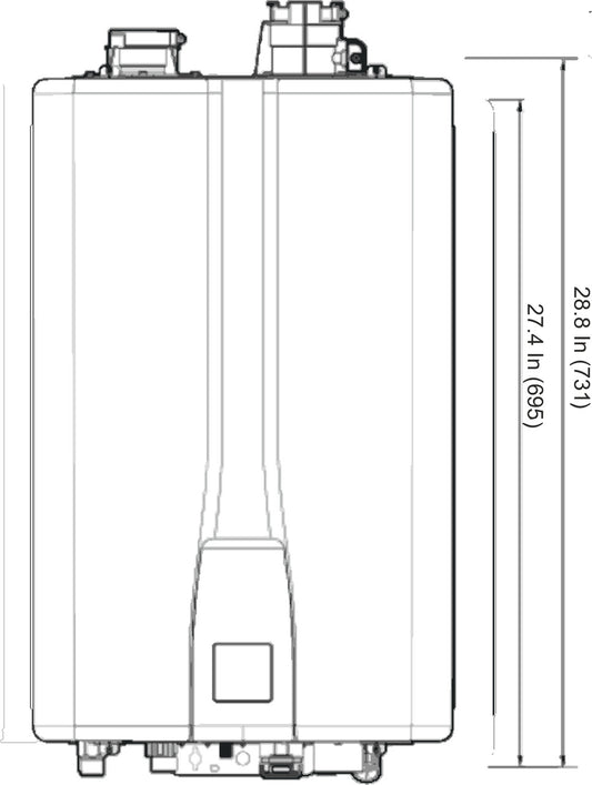 Navien NPE-240S2 199,000 BTU Condensing PremiumGas Tankless Water Heater
